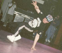 Junk doing  footworkl at UK Championships 1997
